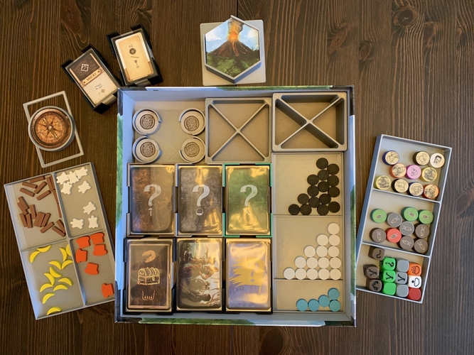 Robinson Crusoe Board Game Organizer 3D Print 255889