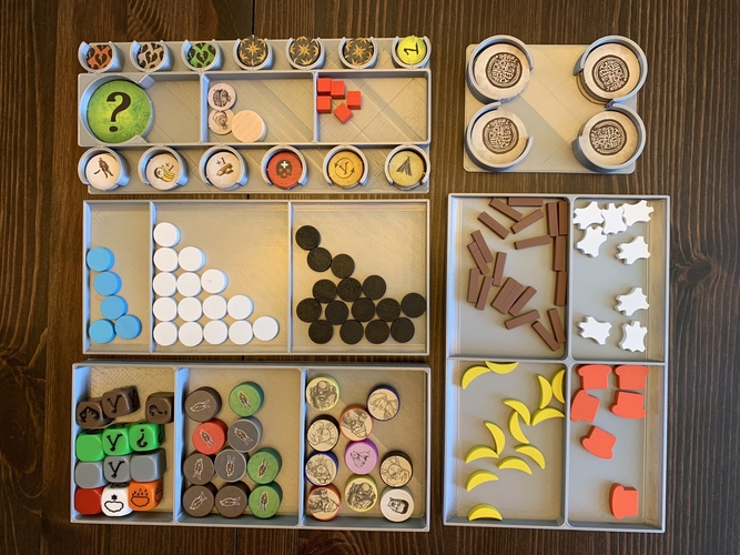 Robinson Crusoe Board Game Organizer 3D Print 255892