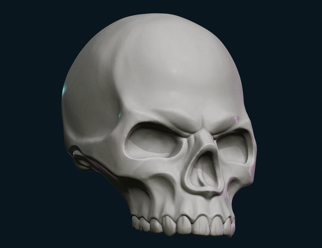 Stylized Skull 3D Print 255999