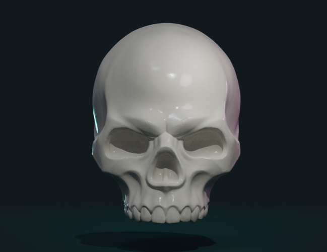 Stylized Skull 3D Print 256002