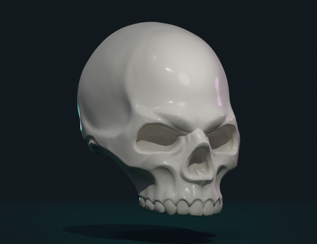 Stylized Skull 3D Print 256003