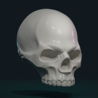 Small Stylized Skull 3D Printing 256003