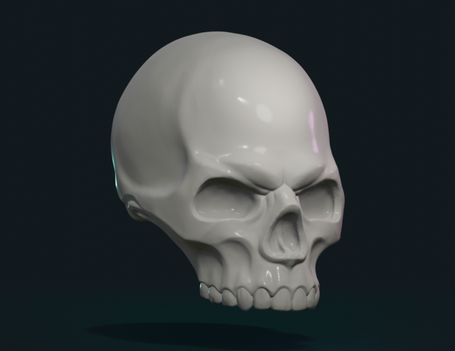 Stylized Skull 3D Print 256004