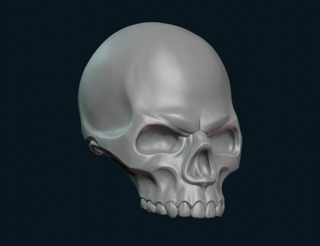 Stylized Skull 3D Print 256005