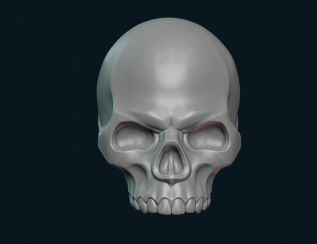 Stylized Skull 3D Print 256006