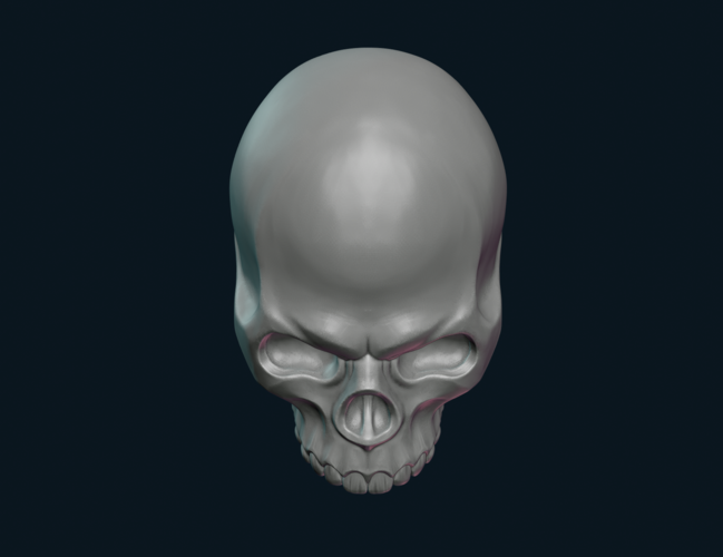 Stylized Skull 3D Print 256007