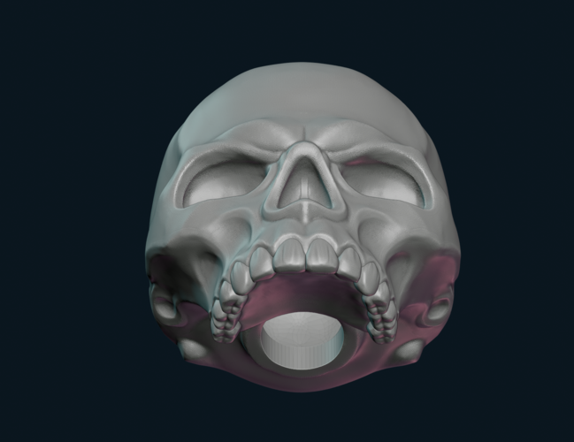 Stylized Skull 3D Print 256011