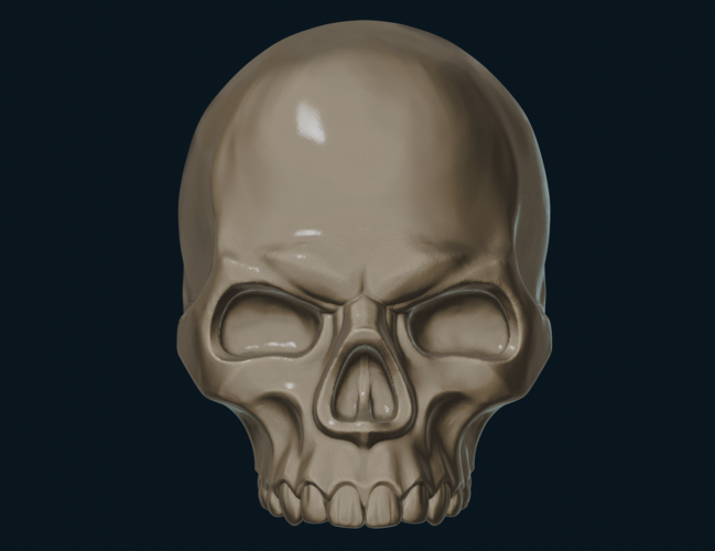 Stylized Skull 3D Print 256013