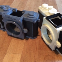 Small Snap-Together Nikon Camera 3D Printing 256022