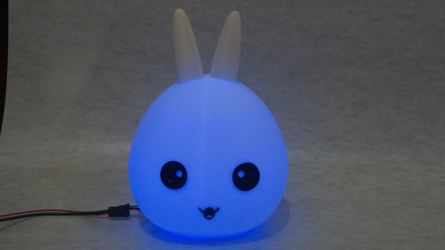Night light Bunny head 3D print model 3D Print 256054