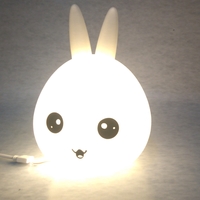 Small Night light Bunny head 3D print model 3D Printing 256055