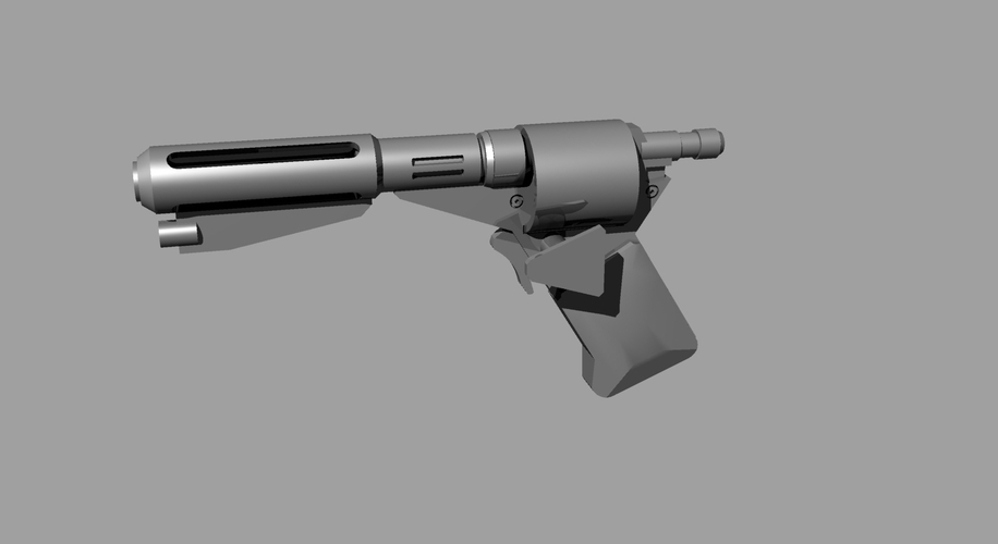 Logans Run Revolver Laser Blaster Prop Replica  3D Print 256065