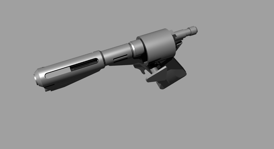 Logans Run Revolver Laser Blaster Prop Replica  3D Print 256066