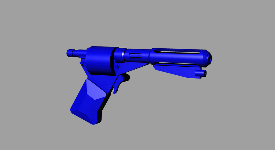 Logans Run Revolver Laser Blaster Prop Replica  3D Print 256068