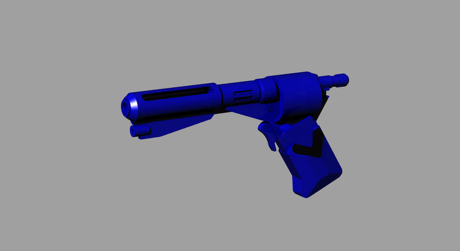 Logans Run Revolver Laser Blaster Prop Replica  3D Print 256070