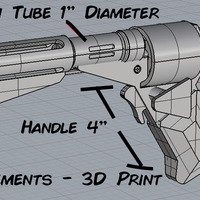 Logans Run Revolver Laser Blaster Prop Replica  - Thumbnail 11
