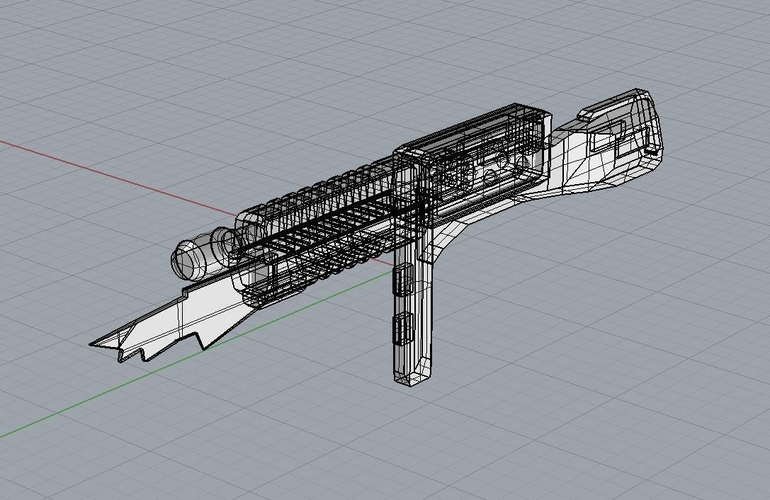 Cylon Rifle Battlestar Galactica Classic  3D Print 256078