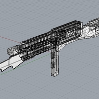 Small Cylon Rifle Battlestar Galactica Classic  3D Printing 256078