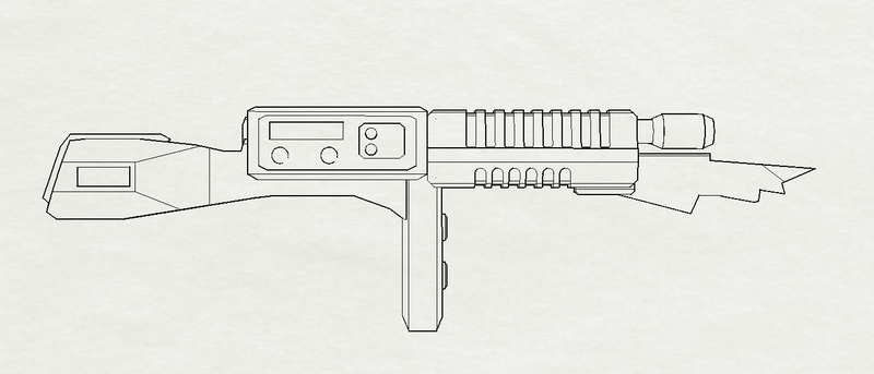 Cylon Rifle Battlestar Galactica Classic - Pinshape