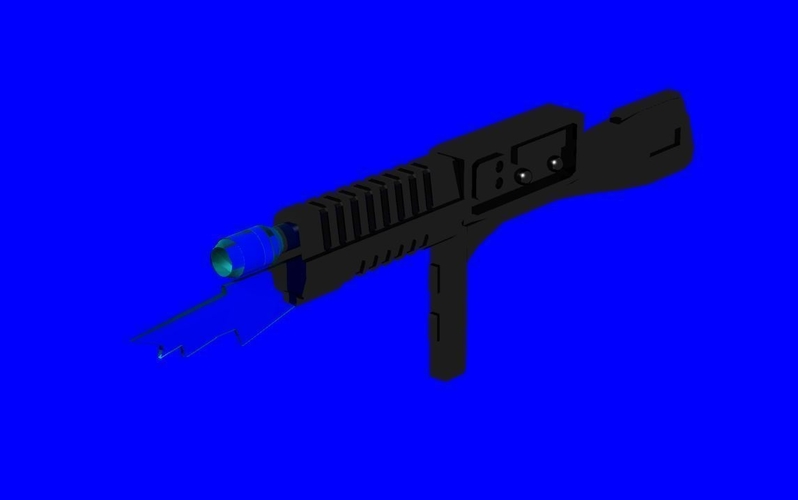 Cylon Rifle Battlestar Galactica Classic  3D Print 256087