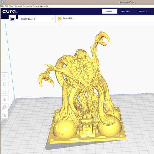 TENTACLE MONSTER 3D Print 256143
