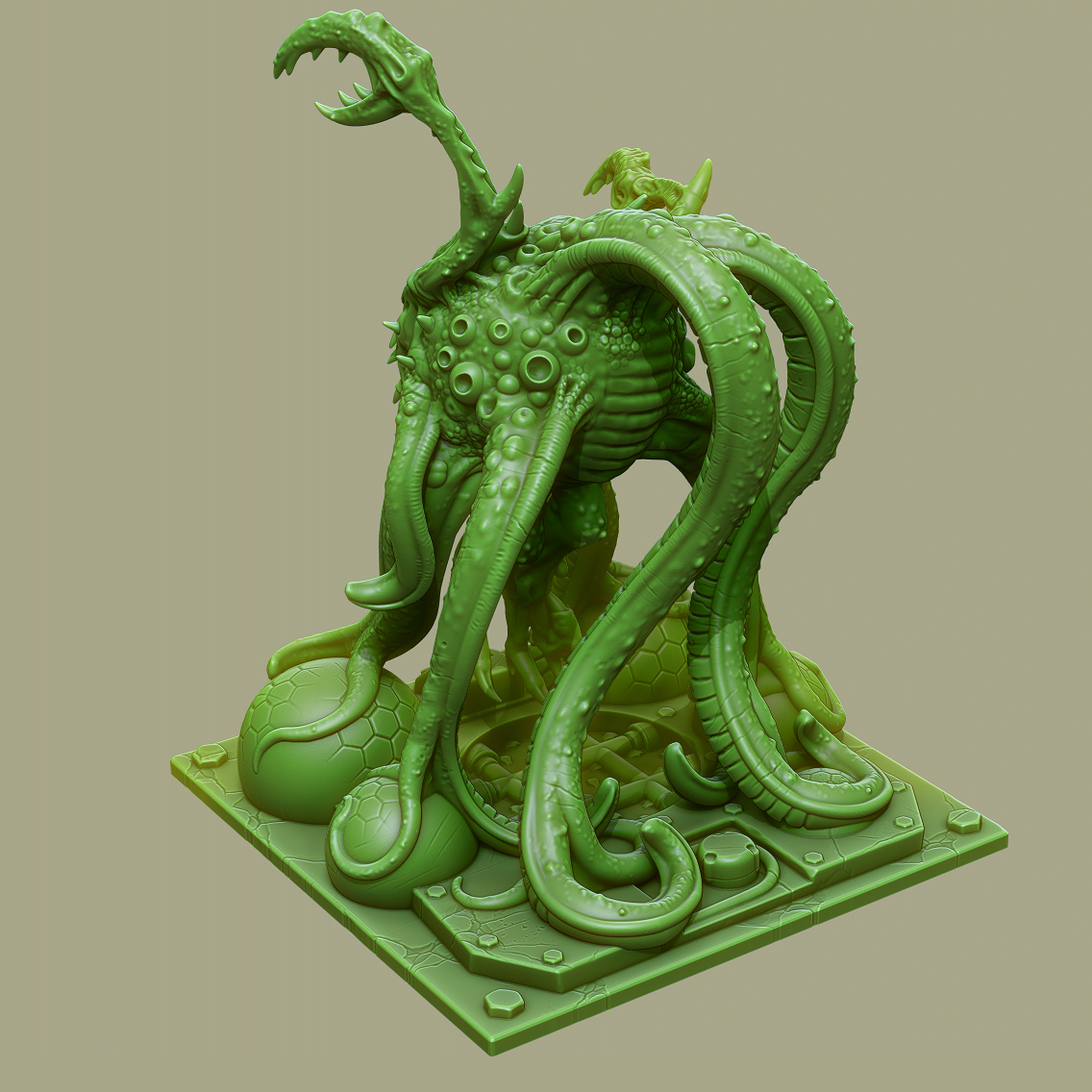 3D Printed TENTACLE MONSTER by PrintYourMonsters