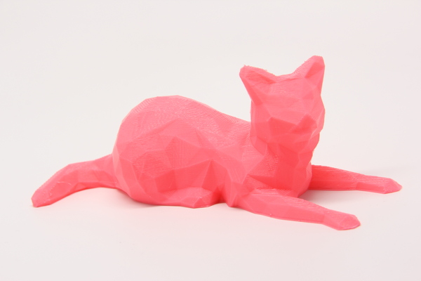Medium Low Poly Cat 3D Printing 25622