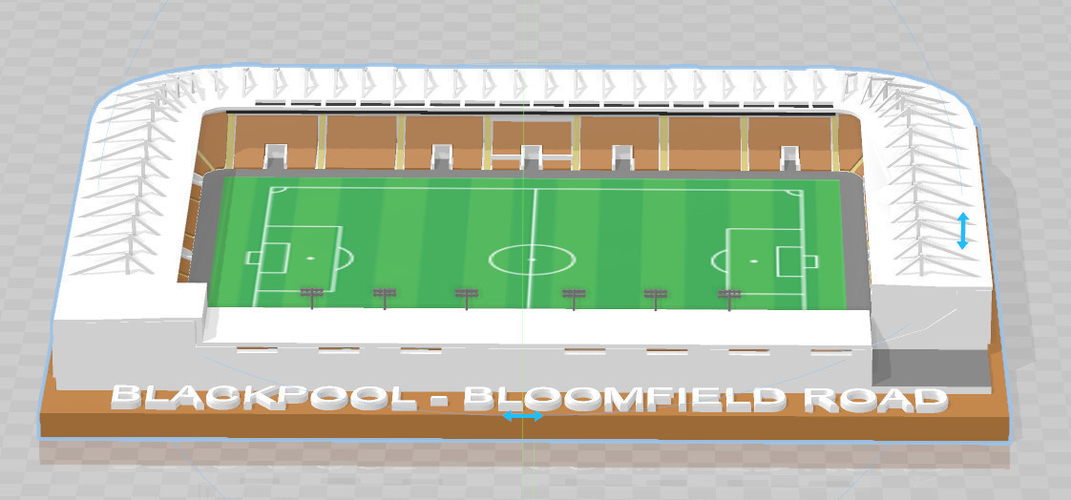 Blackpool FC - Bloomfield Road 3D Print 256274