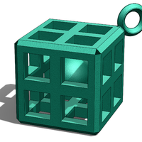 Small Cube keychain 3D Printing 256303