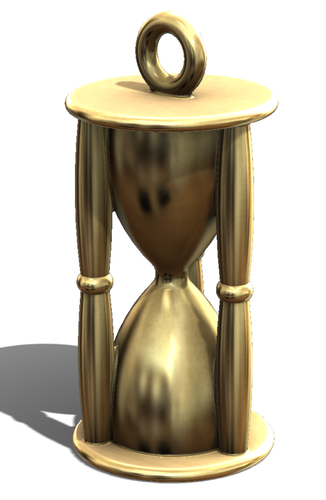 hourglass pendant 3D Print 256315