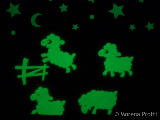 Good Night Sheep- glow in the dark 3D Print 25642