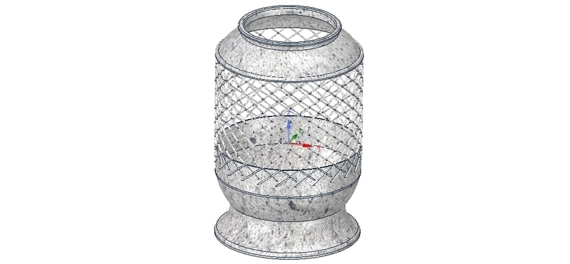 vase cup vessel v04 for 3d-print or cnc