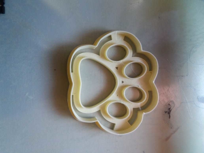 Huella cookies cutter rey leon 3D Print 256463