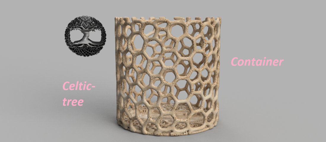 Celtic tree of life container
