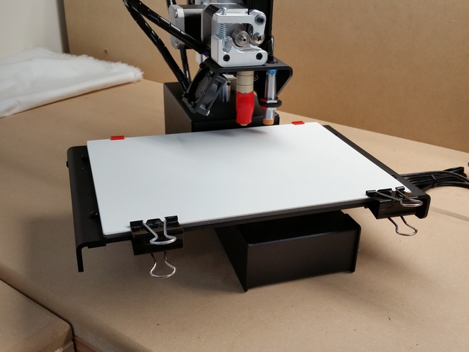 Printrbot Simple Metal Zebra Plate Clip 3D Print 25653