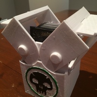 Small Improved Deck Box with Gears for Magic the Gathering EDH Command 3D Printing 25656