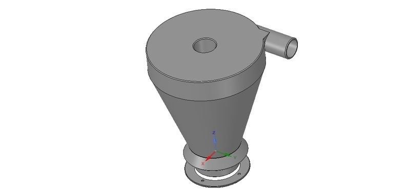 improved cyclone filter for household vacuum cleaner nozzle v02