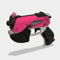 Small DVA GUN (overwatch) SOLID 3D Printing 256571