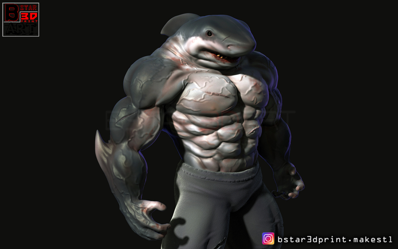 The Shark Man 3d print