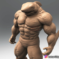 The Shark Man 3d print - Thumbnail 12