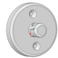 simple wall or ceiling mount wire holder for real 3D print - Thumbnail 3