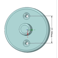 simple wall or ceiling mount wire holder for real 3D print - Thumbnail 8