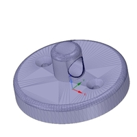 simple wall or ceiling mount wire holder for real 3D print - Thumbnail 9