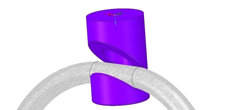 simple wall or ceiling mount wire holder v02 for real 3D print