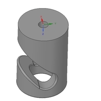simple wall or ceiling mount wire holder v02 for real 3D print - Thumbnail 4