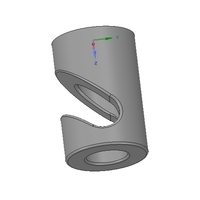 simple wall or ceiling mount wire holder v02 for real 3D print - Thumbnail 5