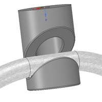 simple wall or ceiling mount wire holder v02 for real 3D print - Thumbnail 7