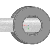 simple wall or ceiling mount wire holder v02 for real 3D print - Thumbnail 8