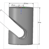 simple wall or ceiling mount wire holder v02 for real 3D print - Thumbnail 11