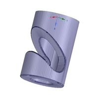 simple wall or ceiling mount wire holder v02 for real 3D print - Thumbnail 13